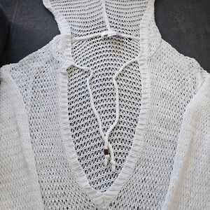 White Knit Sleeveless Top